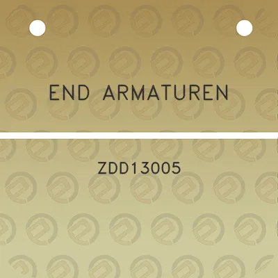 end-armaturen-zdd13005