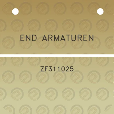 end-armaturen-zf311025