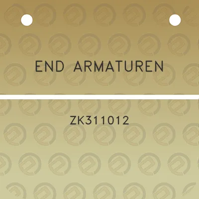 end-armaturen-zk311012