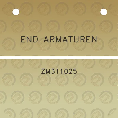 end-armaturen-zm311025