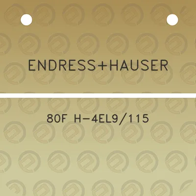 endresshauser-80f-h-4el9115