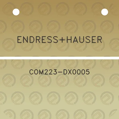 endresshauser-com223-dx0005