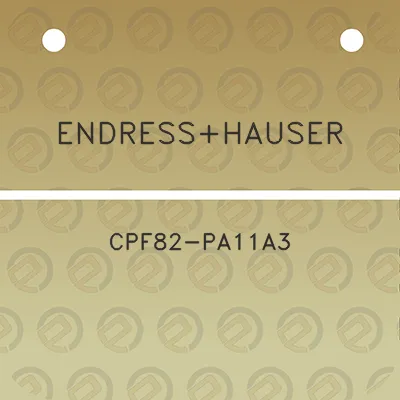 endresshauser-cpf82-pa11a3