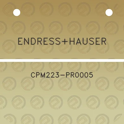 endresshauser-cpm223-pr0005