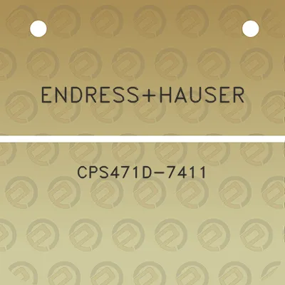 endresshauser-cps471d-7411