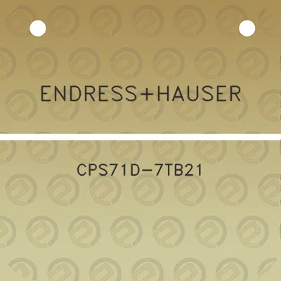 endresshauser-cps71d-7tb21