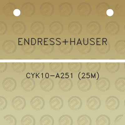 endresshauser-cyk10-a251-25m