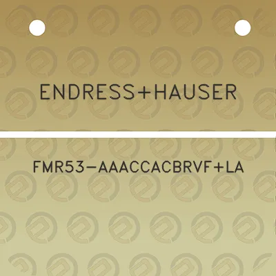 endresshauser-fmr53-aaaccacbrvfla