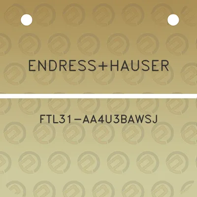 endresshauser-ftl31-aa4u3bawsj