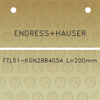 endresshauser-ftl51-kgn2bb4g5a-l200mm