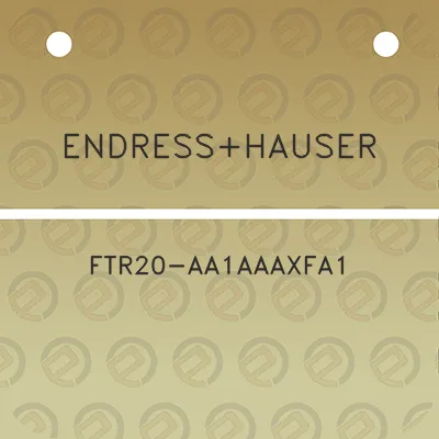 endresshauser-ftr20-aa1aaaxfa1