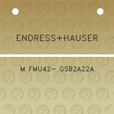 endresshauser-m-fmu42-gsb2a22a