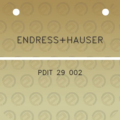 endresshauser-pdit-29-002