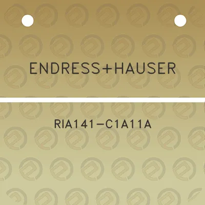 endresshauser-ria141-c1a11a