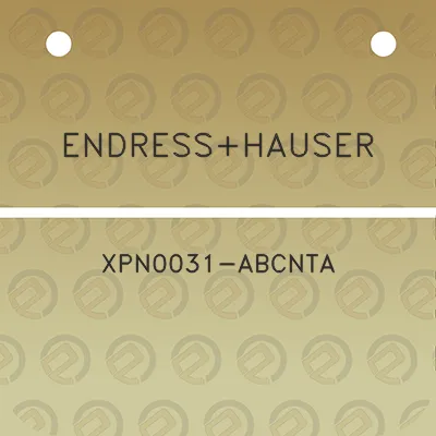 endresshauser-xpn0031-abcnta