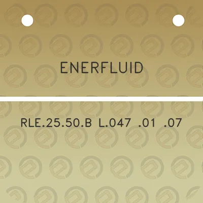 enerfluid-rle2550b-l047-01-07