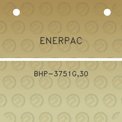 enerpac-bhp-3751g30