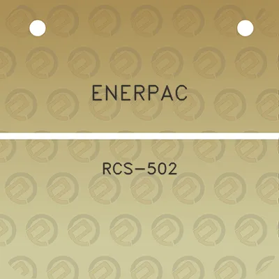 enerpac-rcs-502