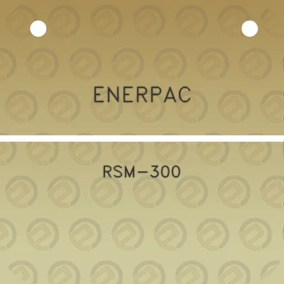 enerpac-rsm-300