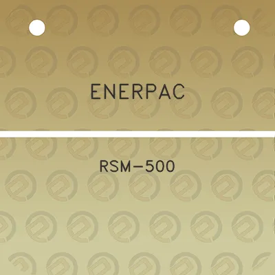 enerpac-rsm-500