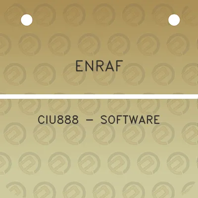 enraf-ciu888-software