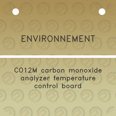 environnement-co12m-carbon-monoxide-analyzer-temperature-control-board