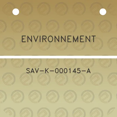 environnement-sav-k-000145-a