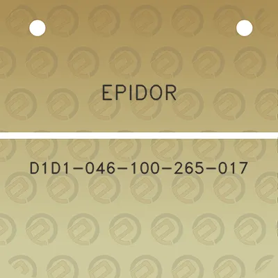 epidor-d1d1-046-100-265-017