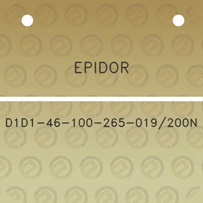 epidor-d1d1-46-100-265-019200n