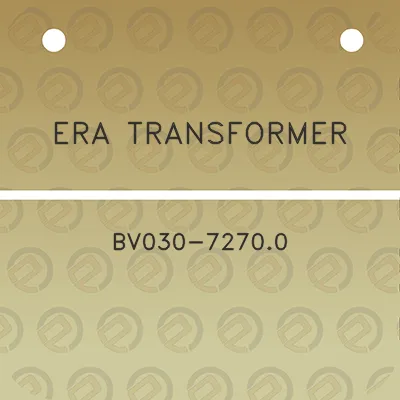 era-transformer-bv030-72700