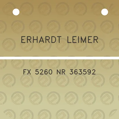 erhardt-leimer-fx-5260-nr-363592