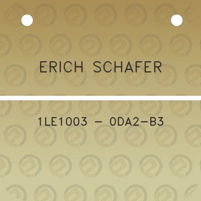 erich-schafer-1le1003-0da2-b3