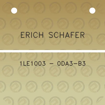 erich-schafer-1le1003-0da3-b3