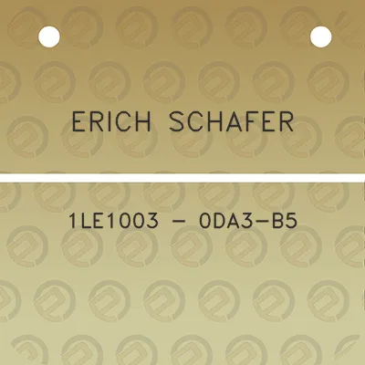 erich-schafer-1le1003-0da3-b5