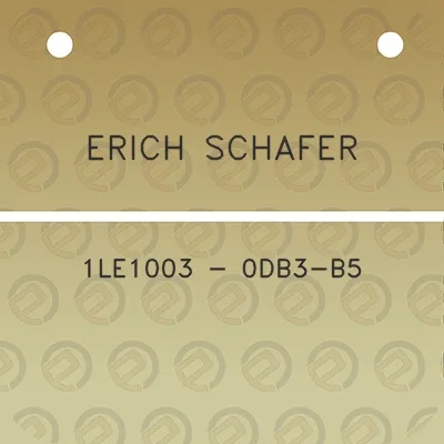 erich-schafer-1le1003-0db3-b5