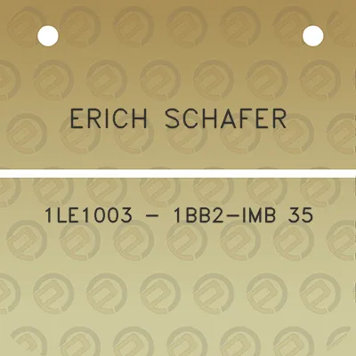 erich-schafer-1le1003-1bb2-imb-35