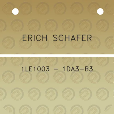 erich-schafer-1le1003-1da3-b3