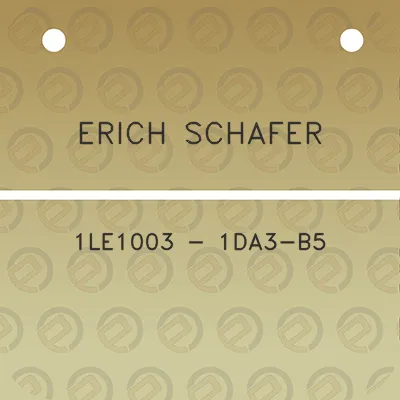 erich-schafer-1le1003-1da3-b5