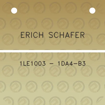 erich-schafer-1le1003-1da4-b3