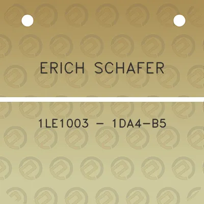 erich-schafer-1le1003-1da4-b5