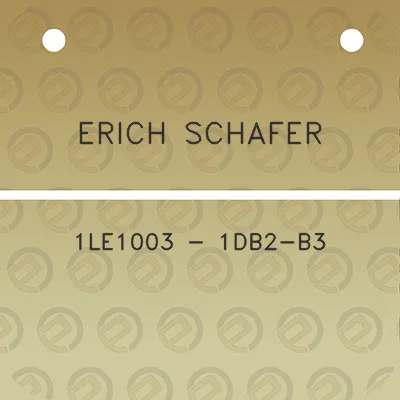 erich-schafer-1le1003-1db2-b3