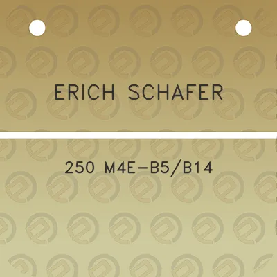 erich-schafer-250-m4e-b5b14