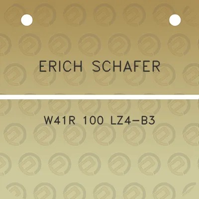 erich-schafer-w41r-100-lz4-b3