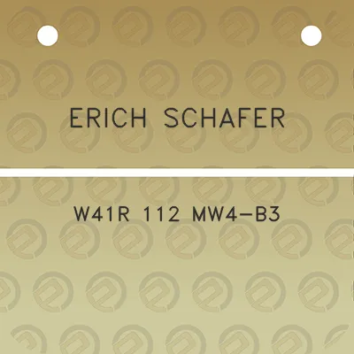 erich-schafer-w41r-112-mw4-b3