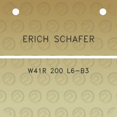 erich-schafer-w41r-200-l6-b3