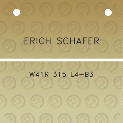 erich-schafer-w41r-315-l4-b3