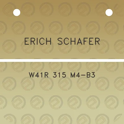 erich-schafer-w41r-315-m4-b3