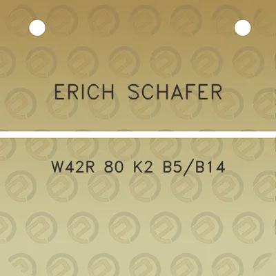 erich-schafer-w42r-80-k2-b5b14