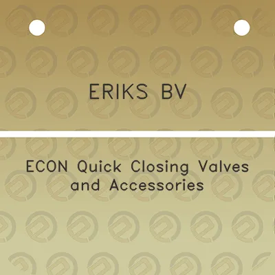 eriks-bv-econ-quick-closing-valves-and-accessories