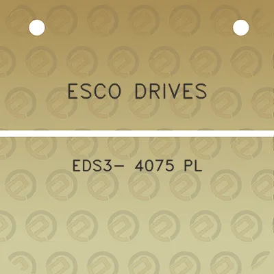 esco-drives-eds3-4075-pl